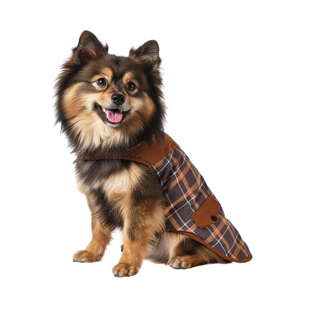 Попона для собак Foxie Old school разноцветная р S длина спины 30см обхват груди 47-53см 649₽