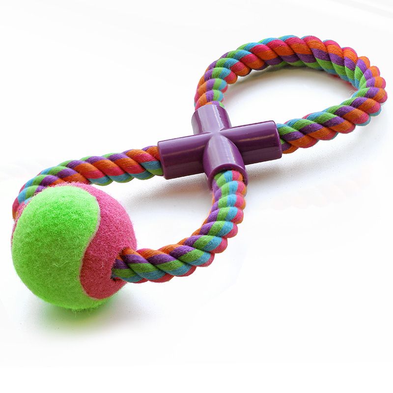 Игрушка для собак TRIOL Веревка-восьмёрка, мяч, 29,5см