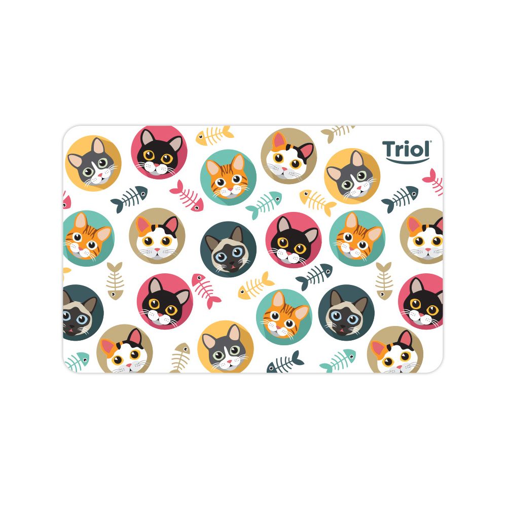 Коврик под миску TRIOL Котята 43х28см