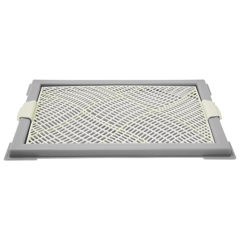 Туалет для собак ZOO ONE Мини с сеткой 46х34х25см серый 898₽