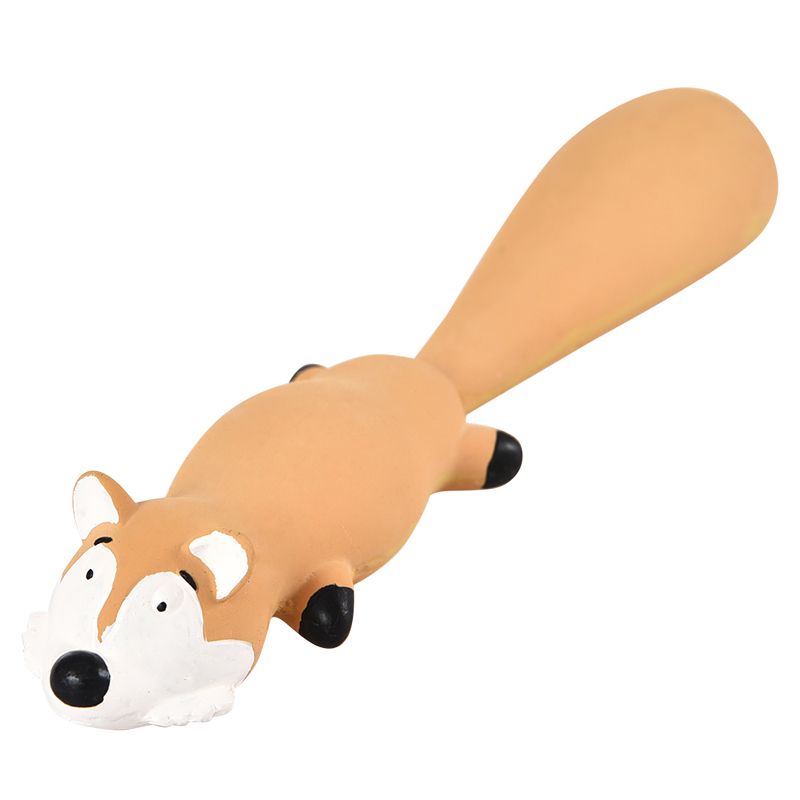 Игрушка для собак Foxie Лиса с пищалкой 25см латекс игрушка для собак foxie козленок с пищалкой 12х7 5х7 5см латекс серый