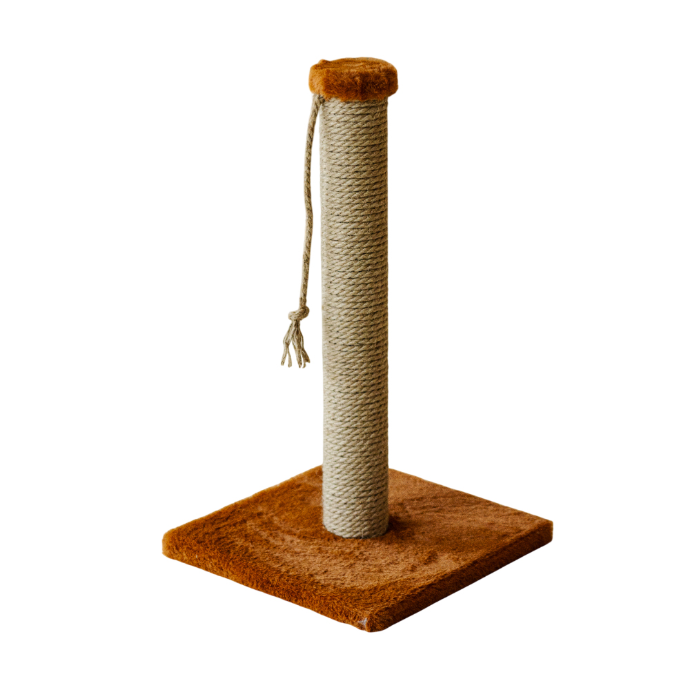 Когтеточка для кошек ПУШОК Столбик 30х30х50см коричневый 889₽