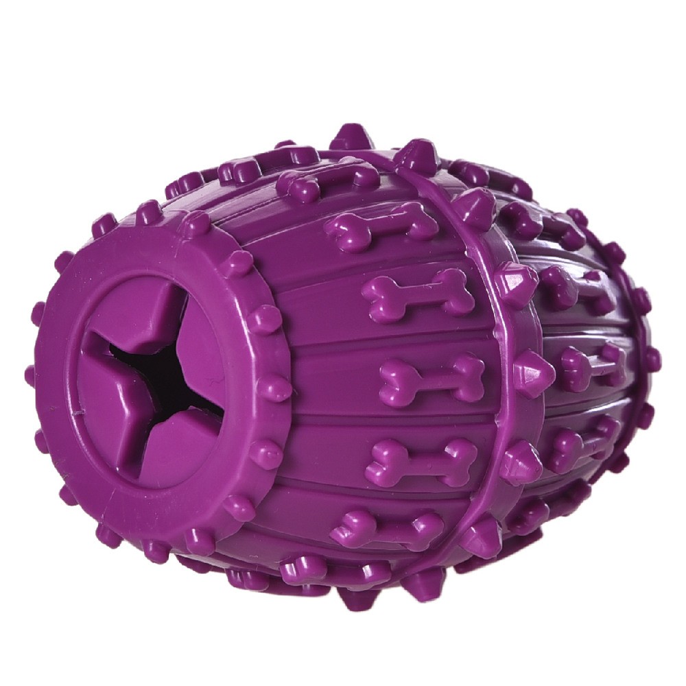 цена Игрушка для собак Foxie Smart массажная с отверстием для лакомств 8,9х12см фиолетовая