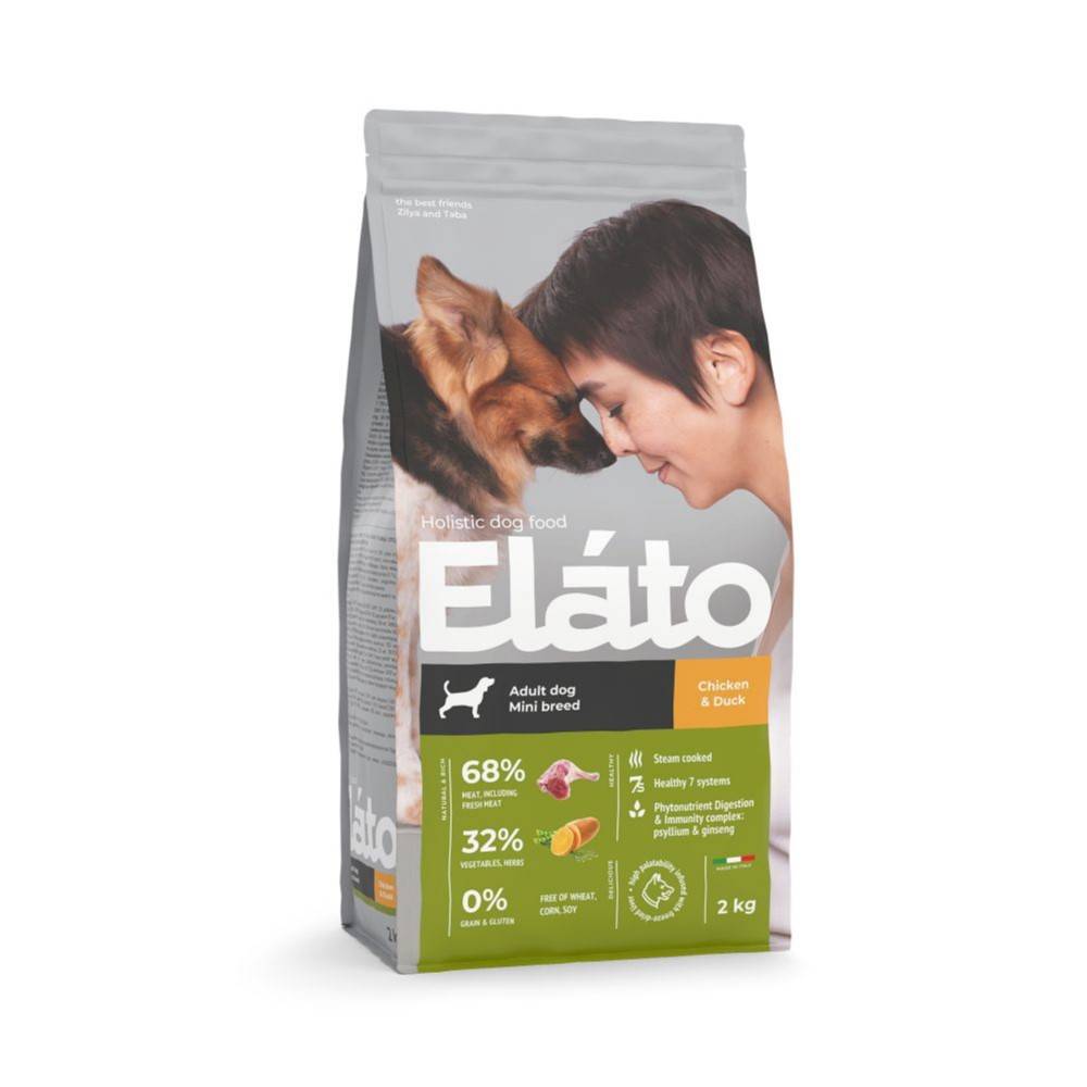 корм для собак elato holistic для средних и крупных пород курица с уткой сух 8кг Корм для собак Elato Holistic для мелких пород, курица с уткой сух. 2кг