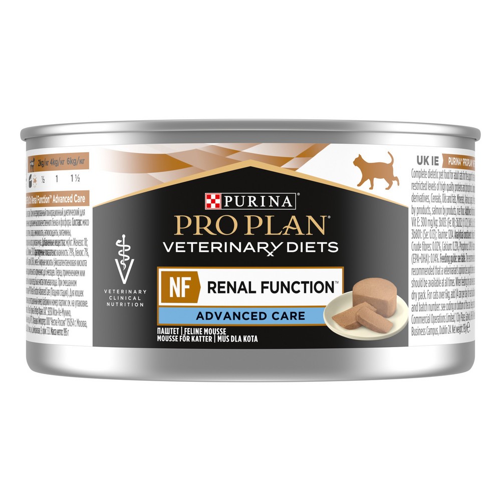 Корм для кошек Pro Plan Veterinary Diets NF Advanced care для под.ф-и почек на позд.стад.банка 195г