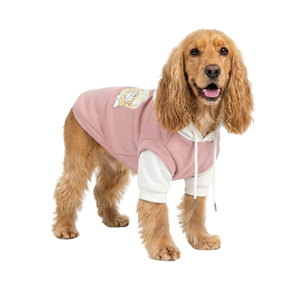 Толстовка для собак Foxie Cute Puppy L (дл.спины 40см, обх.груди 52-58см, обх.шеи 38см) розовая