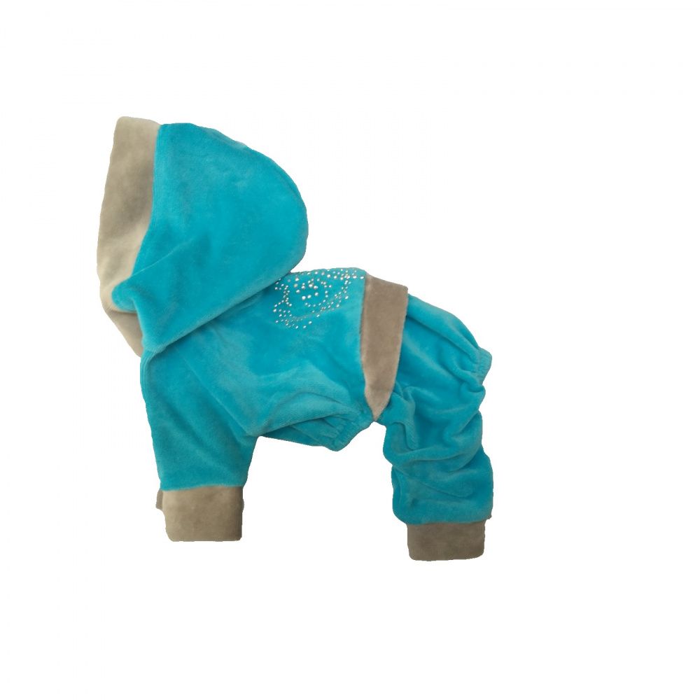 Спортивный костюм для собак МОХНАТЫЕ УШКИ из велюра размер S 24см полотенце для собак мохнатые ушки из микрофибры коричневое 70х140см