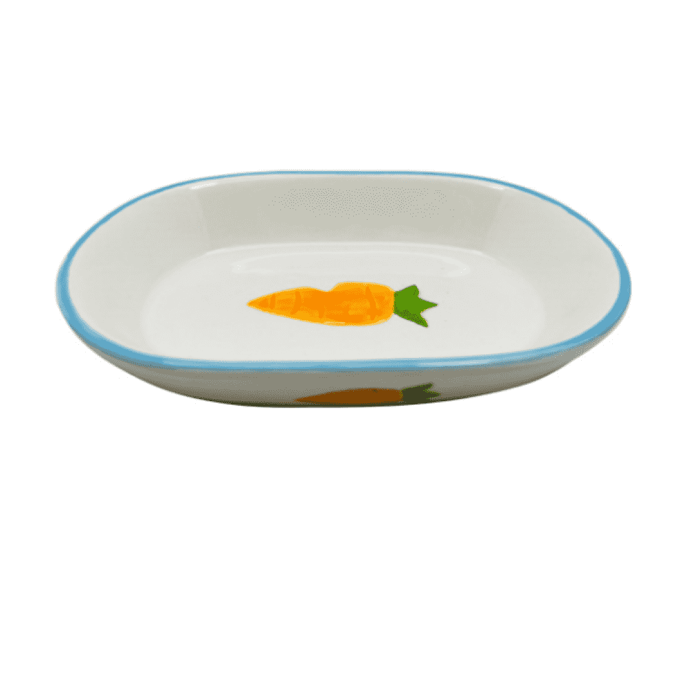 Миска для грызунов Foxie Tasty carrot белая керамическая 13х9х37см 250мл 298₽