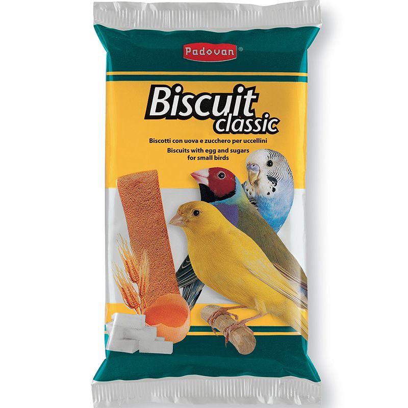 цена Лакомство для птиц Padovan Biscuit Classic бисквиты яичные 30г