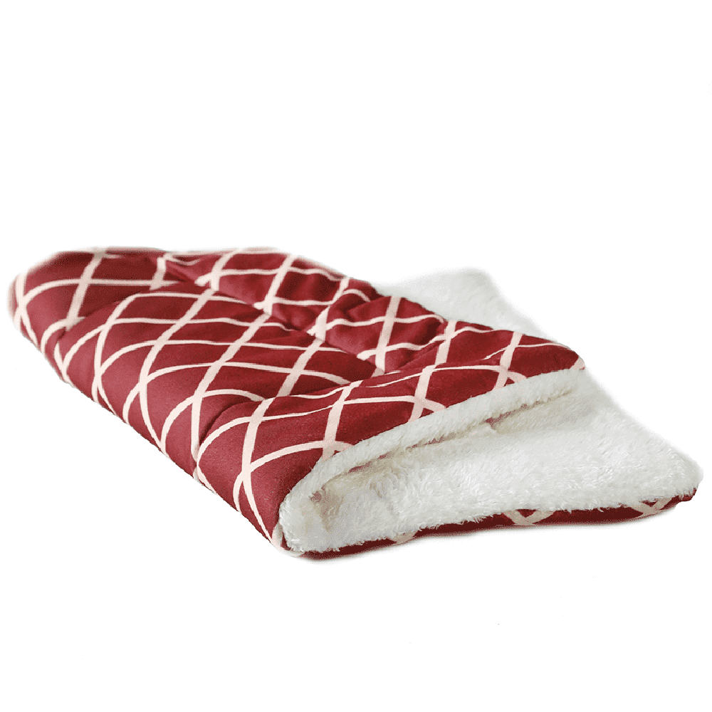 Лежанка для животных Не Один Дома Мягкий коврик бордовая L 85х63х2см 928₽
