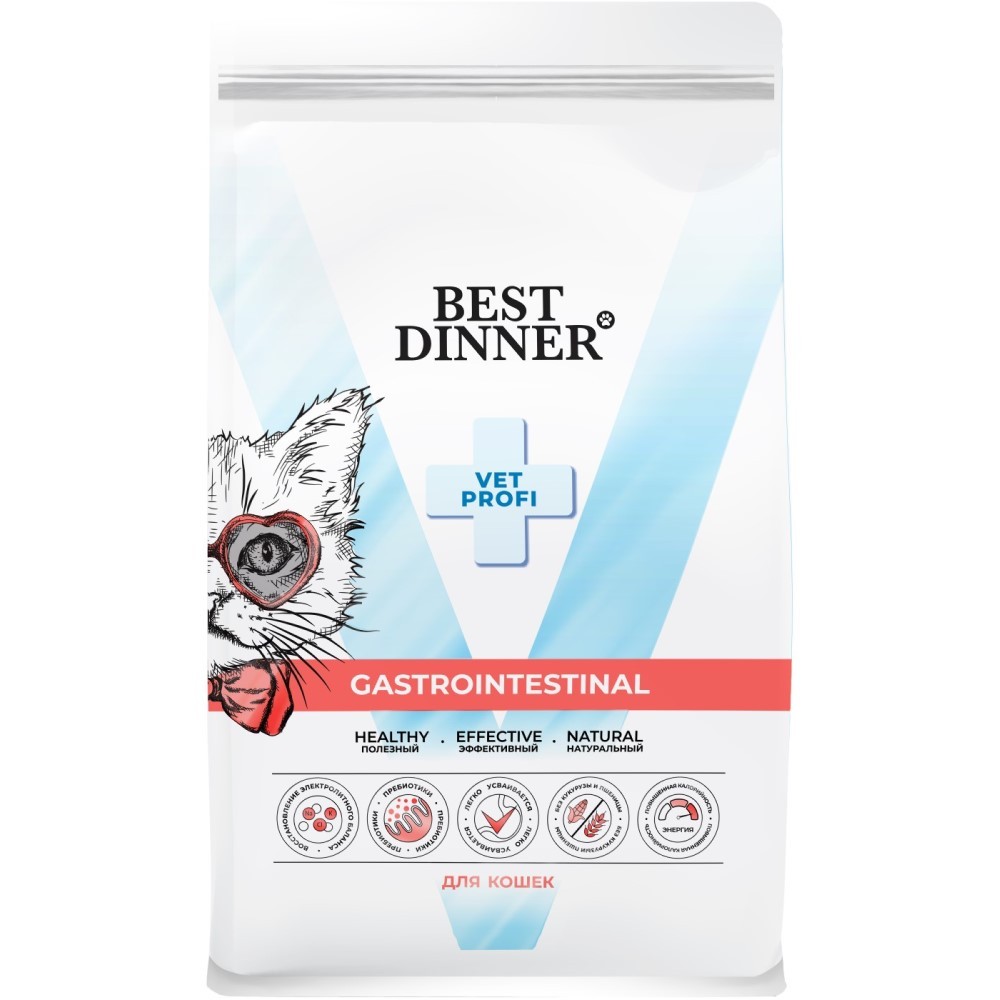Корм для кошек Best Dinner Vet Profi Gastrointestinal при заболеваниях ЖКТ сух 400г 645₽