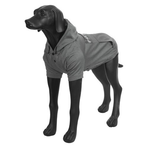 Толстовка для собак RUKKA Thrill Technical Sweater серая размер L 42,5см варежка для мытья собак rukka микрофибра серая 23 5х28см