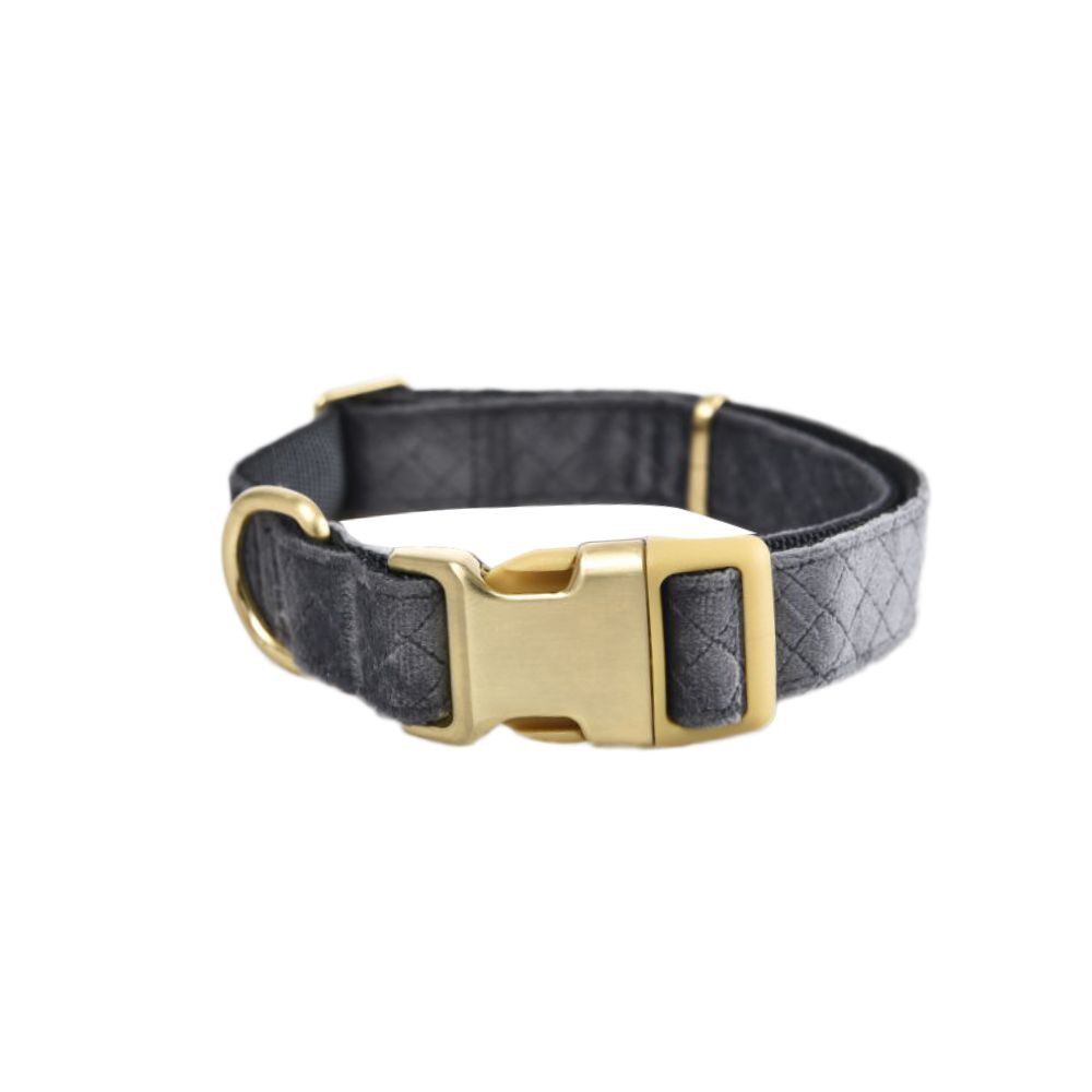 Ошейник для собак Foxie Velvet L 2,5x40-55см графит