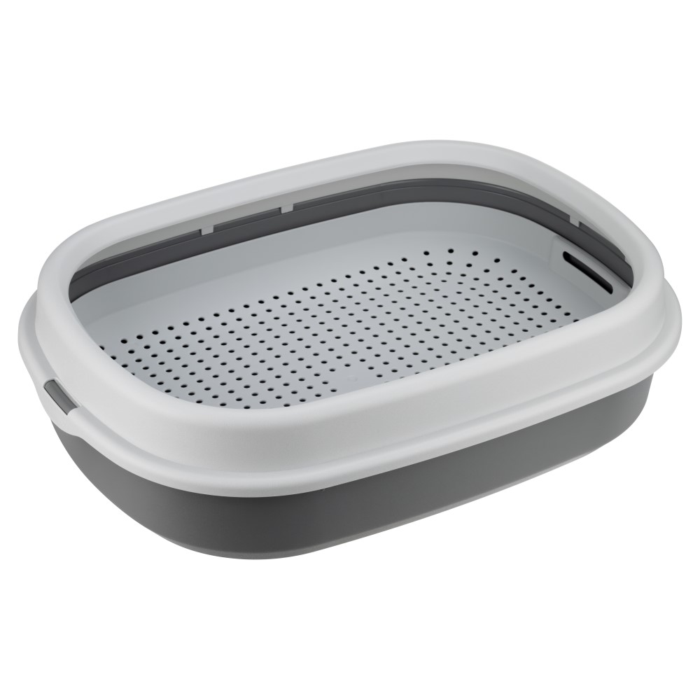 Туалет для кошек Foxie Classic с сеткой и бортом 48х355х13см смоки 1050₽