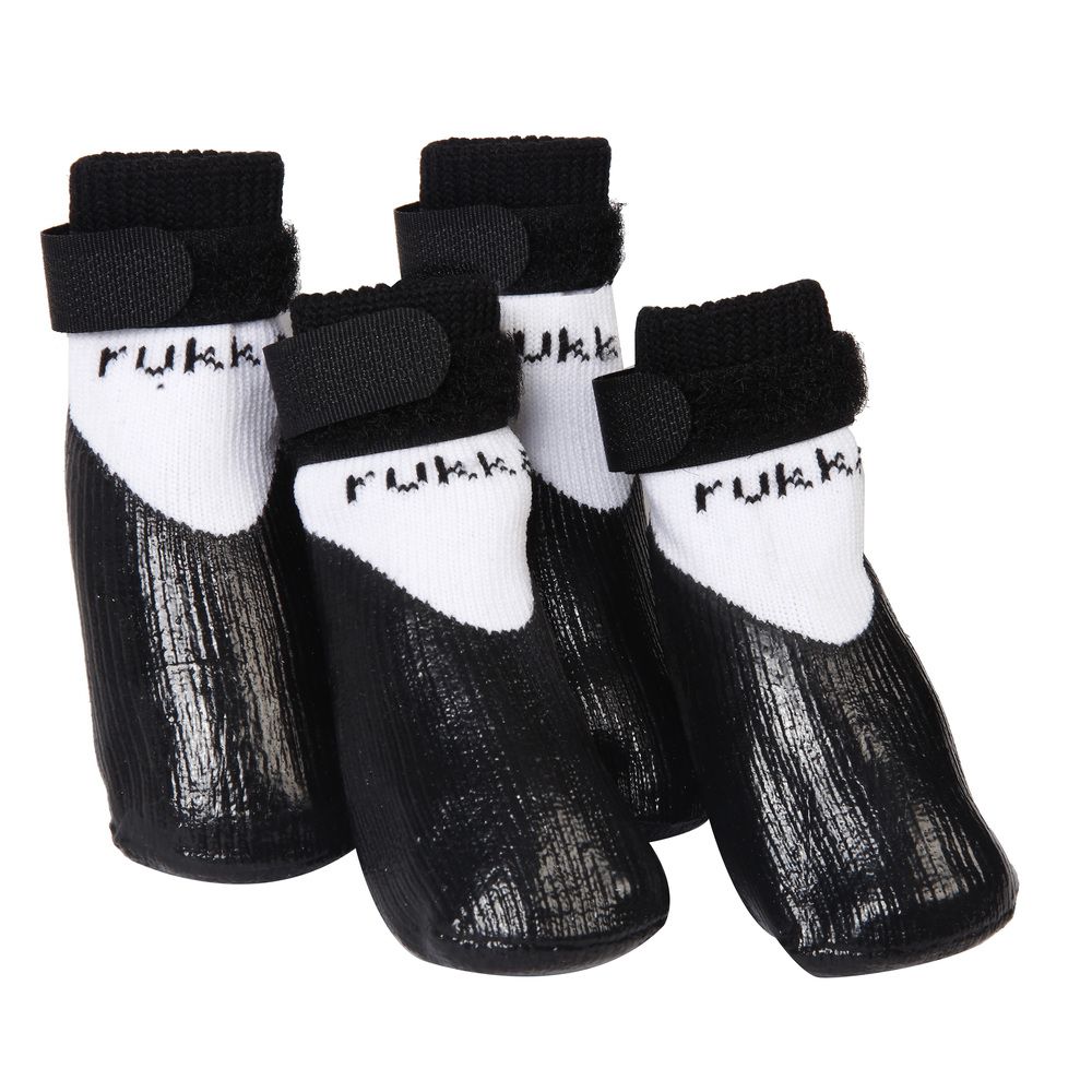 Носки для собак RUKKA Pets Rukka Rubber Socks р.2 (4шт) Чёрный цена и фото