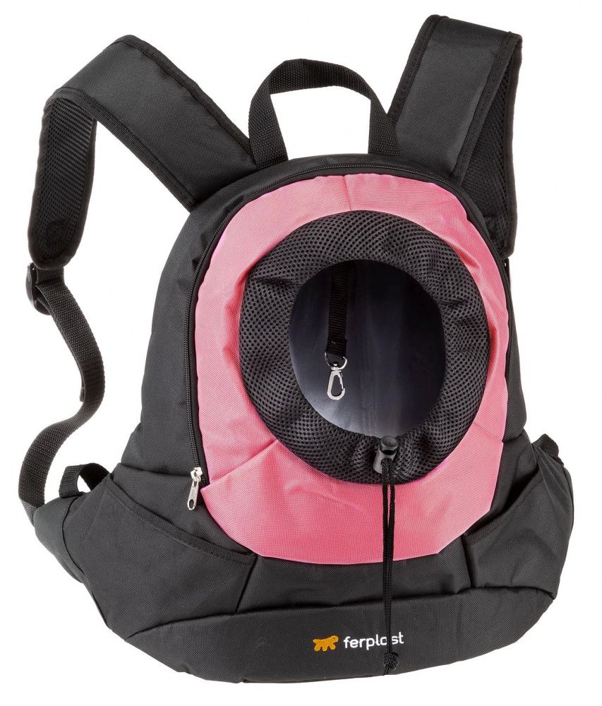 Рюкзак для собак FERPLAST Kangoo L, розовый (полиэстэр) 41,5х20х43см