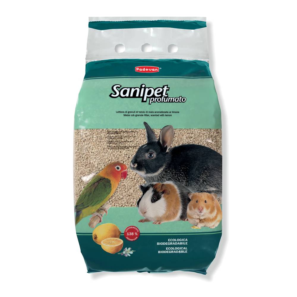 Наполнитель для грызунов Padovan Sanipet profumato Кукурузные гранулы 10л (5кг)