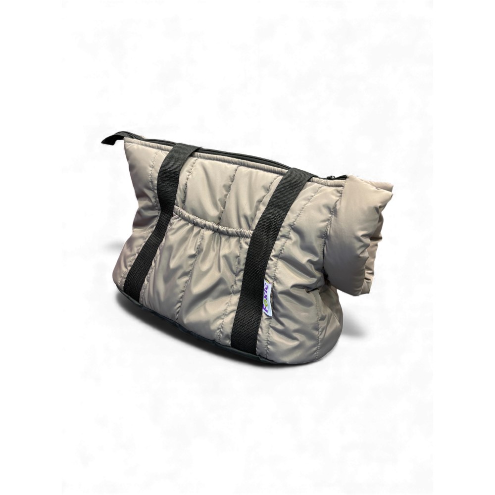 Сумка-переноска для животных Foxie Prime extra 43х27х22см мягкая серо-коричневая 2300₽