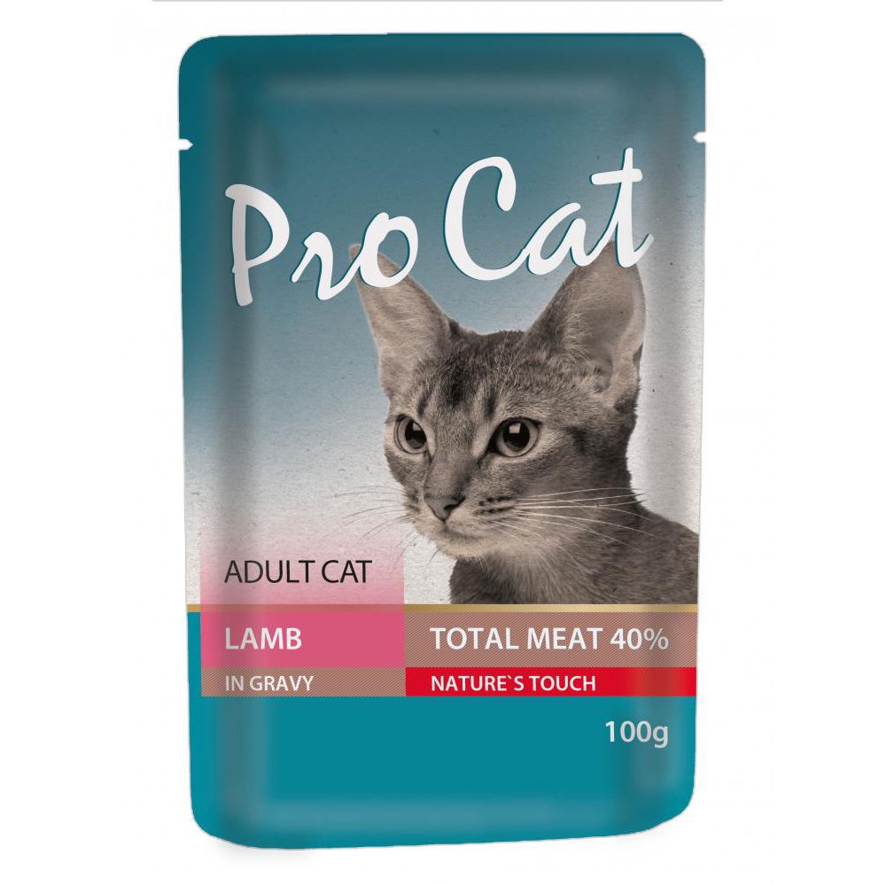 Корм для кошек Pro Cat ягненок конс. пауч 100г