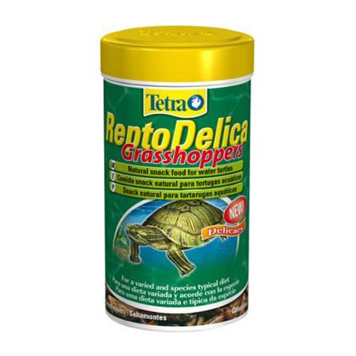 Корм для черепах TETRA ReptoDelica Grasshopers лакомство для водных черепах кузнечики 250мл корм для рептилий tetra reptodelica shrimps 50 г
