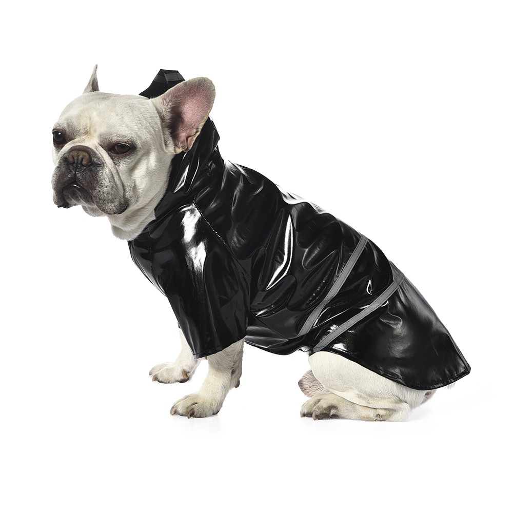 Дождевик для собак Foxie Rain S (длина спины 30см) черный с полосами besafe дождевик rain shield черный