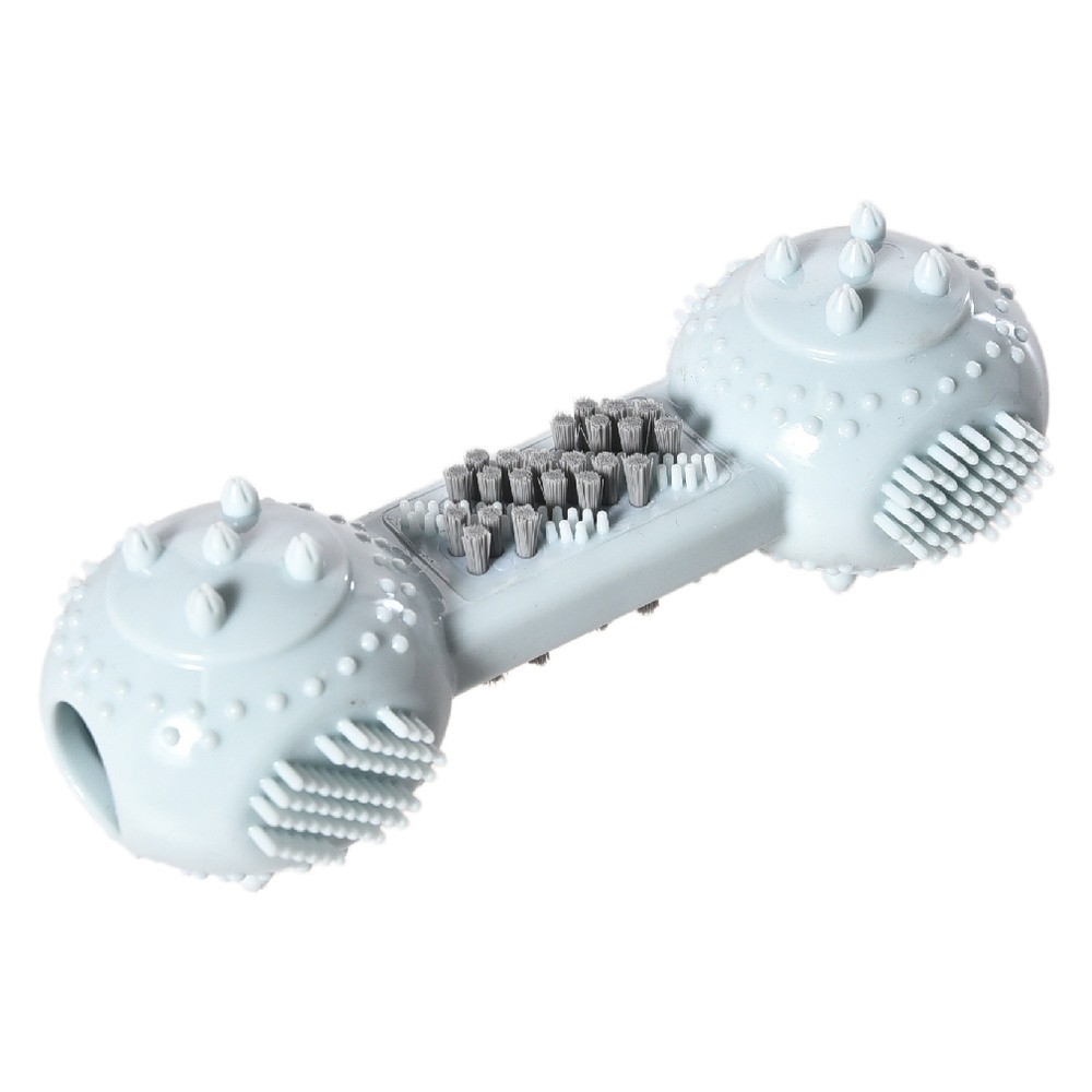 Игрушка для собак Foxie Smart Гантелька массажная для чистки зубов 16х5х5см белая цена и фото