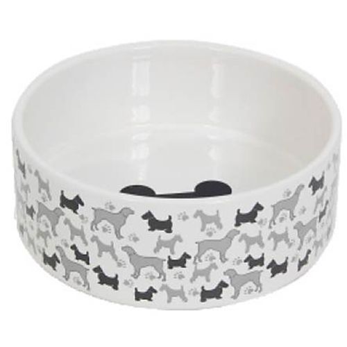 миска для животных major двойная на металлической подставке керамика 2х300мл Миска для животных MAJOR Funny dogs керамика, 1470мл