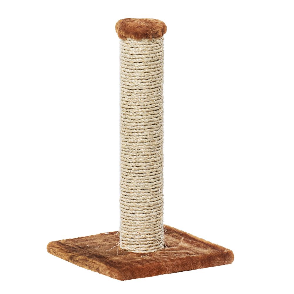 Когтеточка для кошек ПУШОК Сизалевая, Столбик толстый 50см