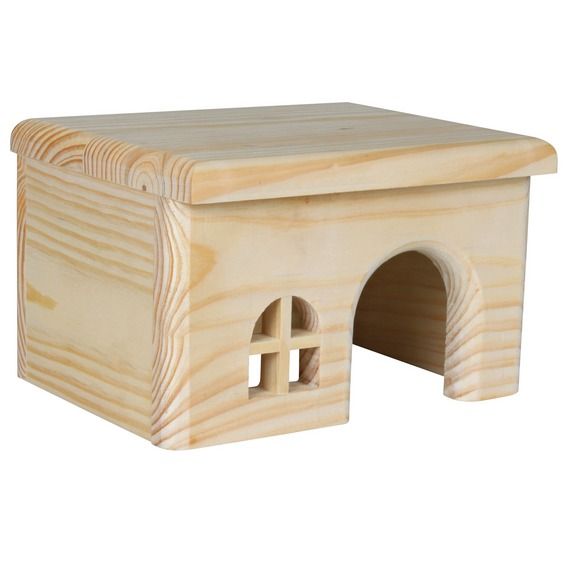 Домик для грызунов TRIXIE для хомяков 15х12х15см деревянный trixie trixie домик для мышей керамика терракотовый 330 г