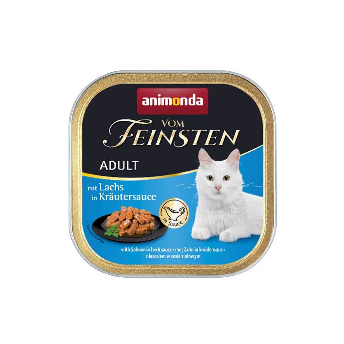 Корм для кошек Animonda Vom Feinsten без злаков лосось в соусе из трав ламист. 100г