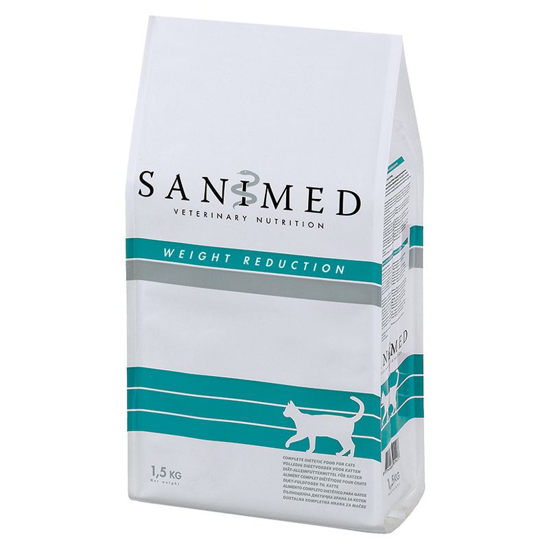 Корм для кошек SANIMED cat Weight Reduction при ожирении сух. 1,5кг