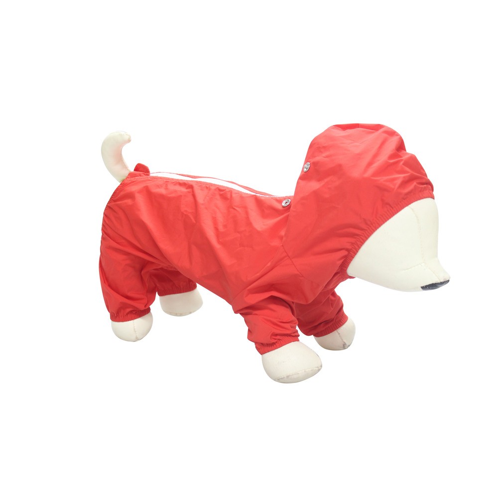 цена Дождевик для собак Foxie Sport M (длина спины 35см, обхват груди 44см) красный