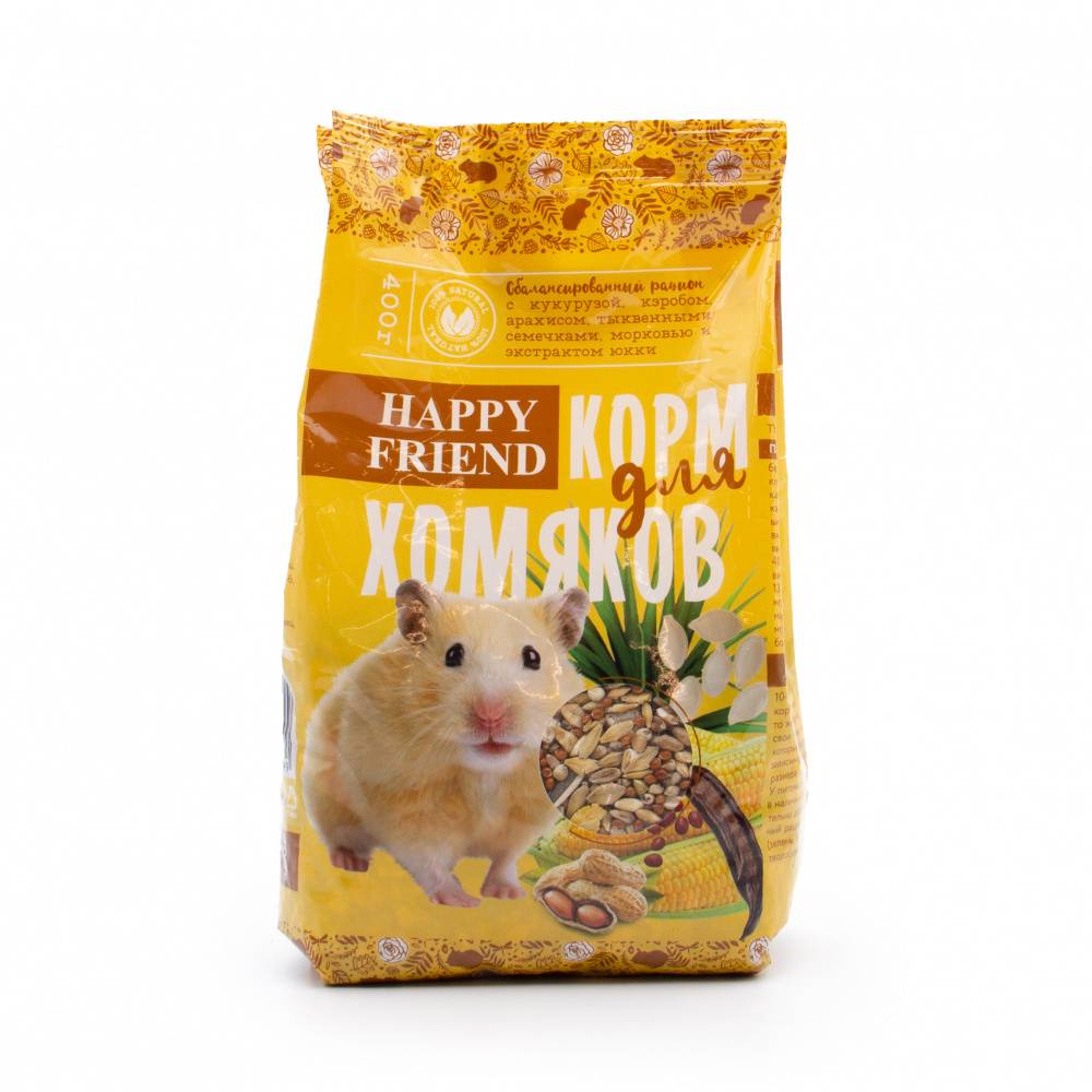 Корм для грызунов HAPPY FRIEND для хомяков 400г