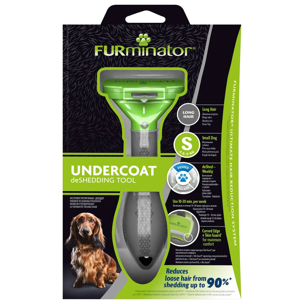 Фурминатор FURminator S для мелких собак с длинной шерстью furminator furminator фурминатор m l для больших кошек c короткой шерстью 226 г