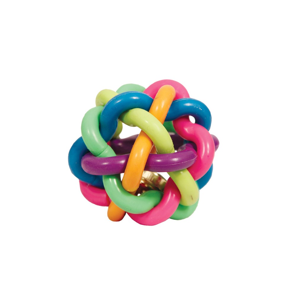 цена Игрушка для собак TRIOL Мяч-лабиринт с колокольчиком, цельнолитая резина d65мм