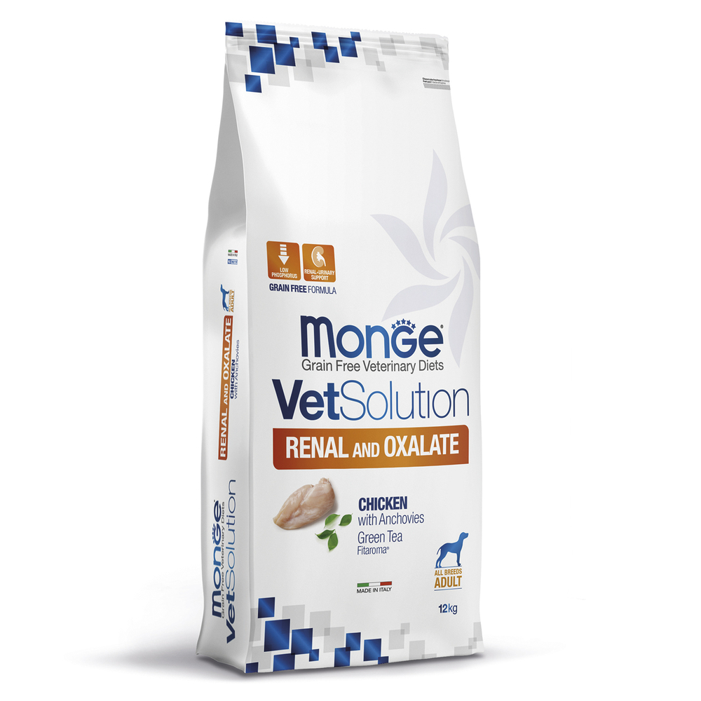 Корм для собак Monge VetSolution Renal при заболеваниях почек сух. 12кг