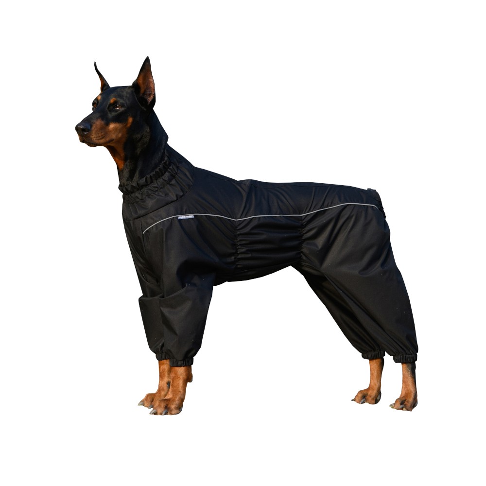 Комбинезон для собак OSSO-Fashion (сука) мембрана, черный р.50-1 комбинезон для такс демисезонный osso fashion сука микс размер 50 дс 50 ог 70 см