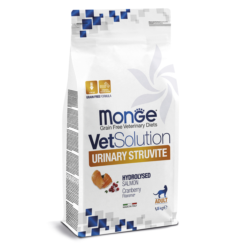 Корм для кошек Monge VetSolution Urinary Struvite при МКБ струвитного типа сух 15кг 3010₽