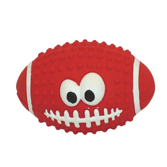 Игрушка для собак MAJOR Мяч регби с пищалкой 7х10,5см латекс игрушка для собак major поросенок со звуком 15х8х8см латекс бежевый