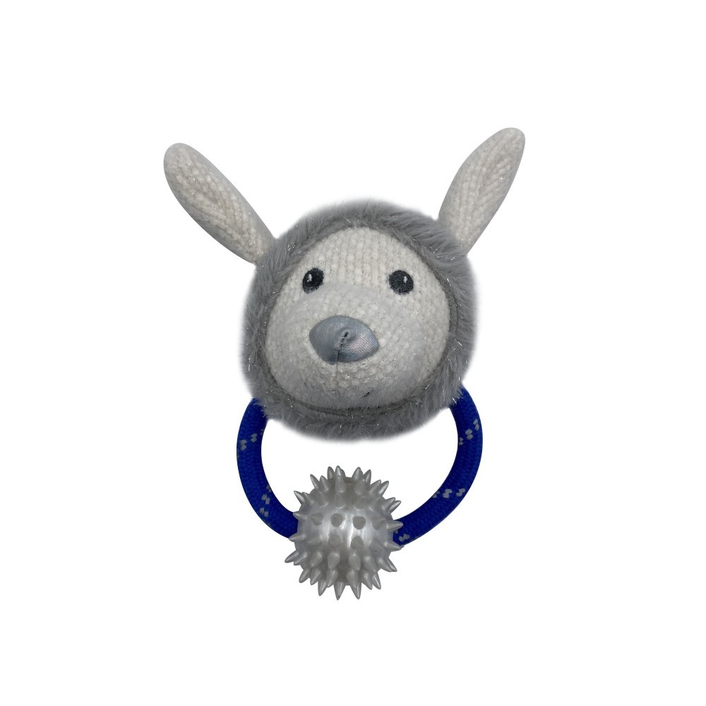 Игрушка для собак CHOMPER Galaxy Овечка с веревочным кольцом размер S цена и фото