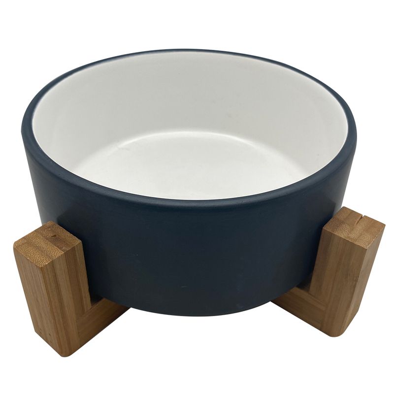 миска для животных foxie dog bowl розовая керамическая 13х13х11см 170мл Миска для животных Foxie Bamboo Bowl белая керамическая 16х16х6,5см 820мл