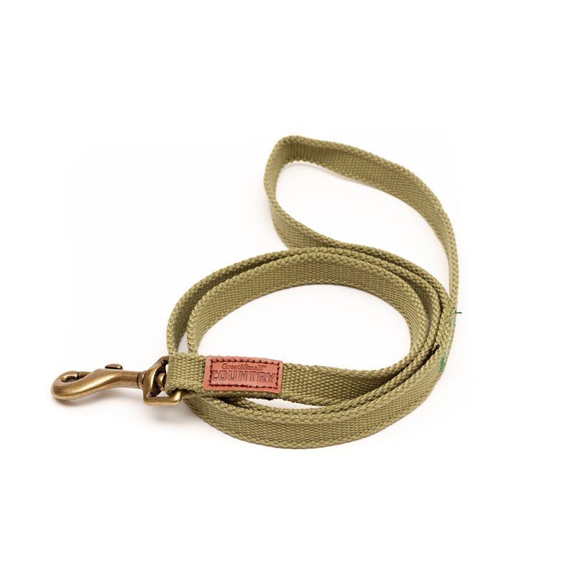 Поводок для собак Great&Small Canvas 10х1200мм зеленый