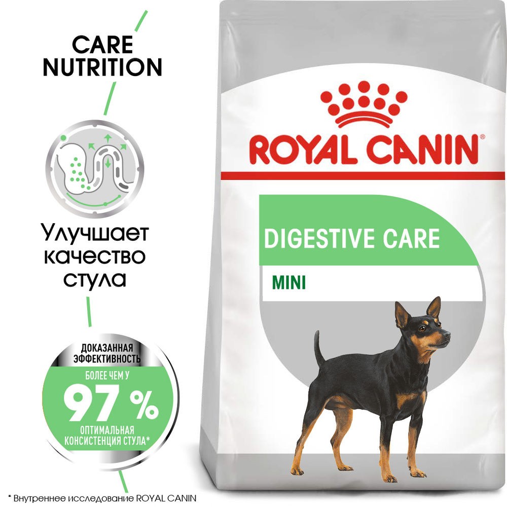 Корм для собак ROYAL CANIN Mini Digestive\Sensible Care сух. 3кг royal canin maxi digestive care сухой корм для собак крупных пород с чувствительным пищеварением 12 кг
