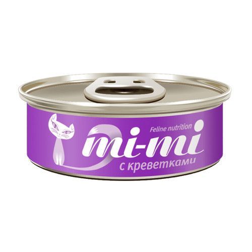 Корм для кошек Mi-mi Кусочки в желе креветки конс.80г mi bellumi mi bellumi ароматизатор для помещения mang