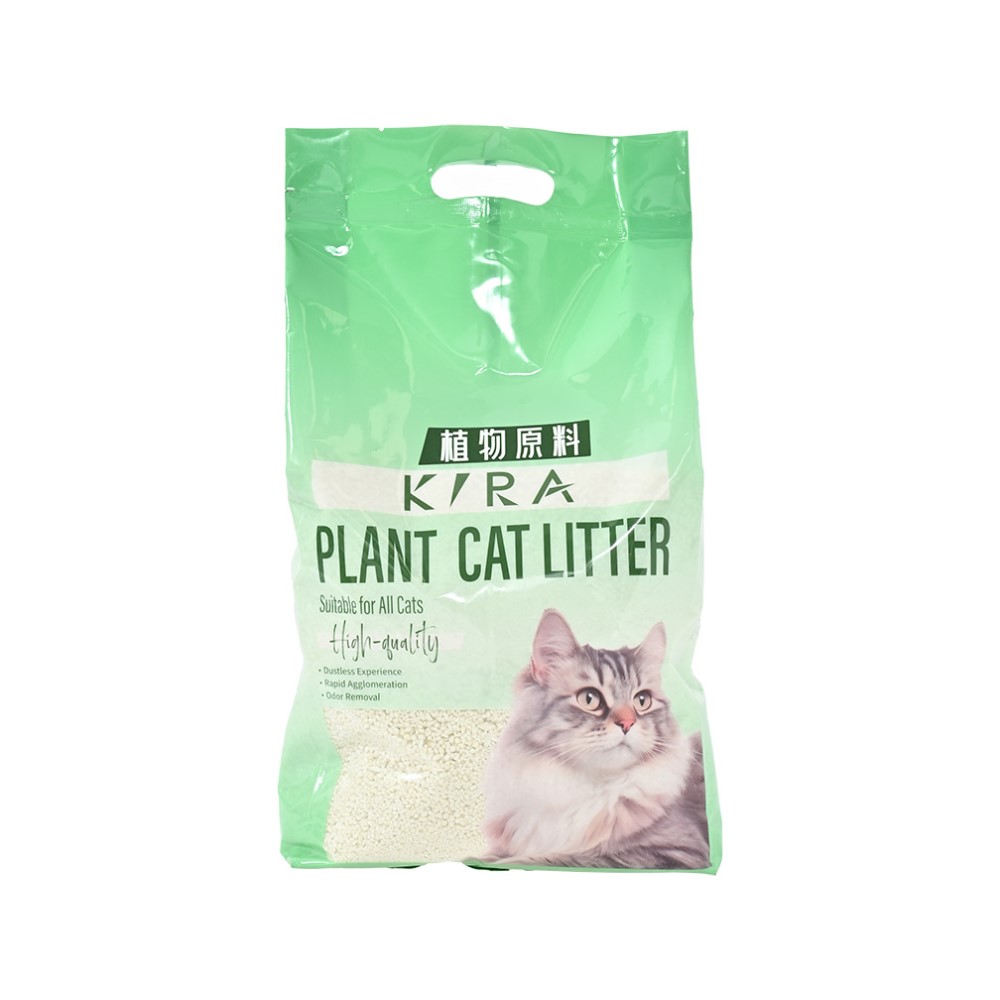 Наполнитель для кошачьего туалета KIRA Cassava комкующийся из кассавы 25кг 917₽