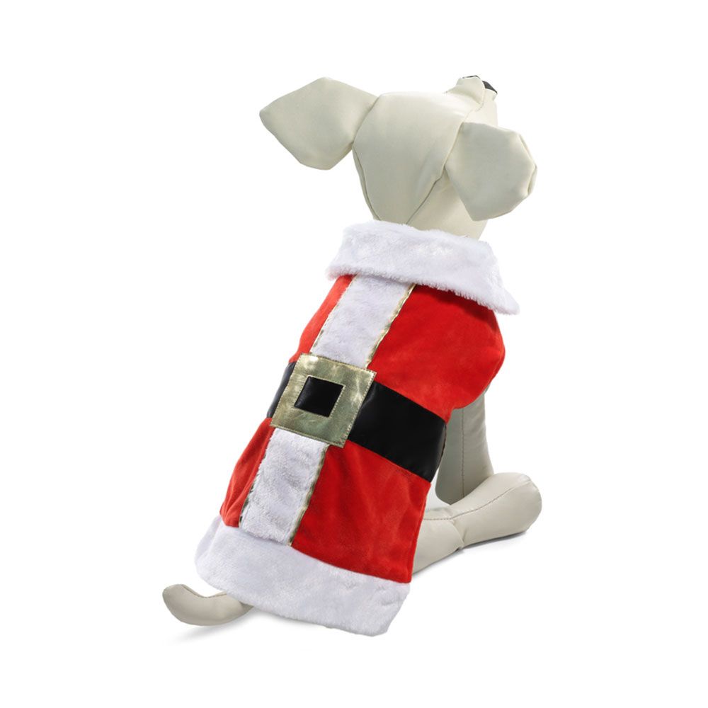 Попона для собак TRIOL Костюм Деда Мороза XS, красный, размер 20см, серия NEW YEAR triol одежда triol одежда попона костюм деда мороза красный xl