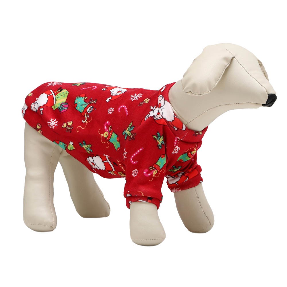 Кофта для собак SIMA LAND Пижон Подарки новогодняя размер M, красный (ДС 30, ОШ 26, ОГ 38см) костюм для собак sima land пижон новогодний оленёнок l дс 30 ог 42см