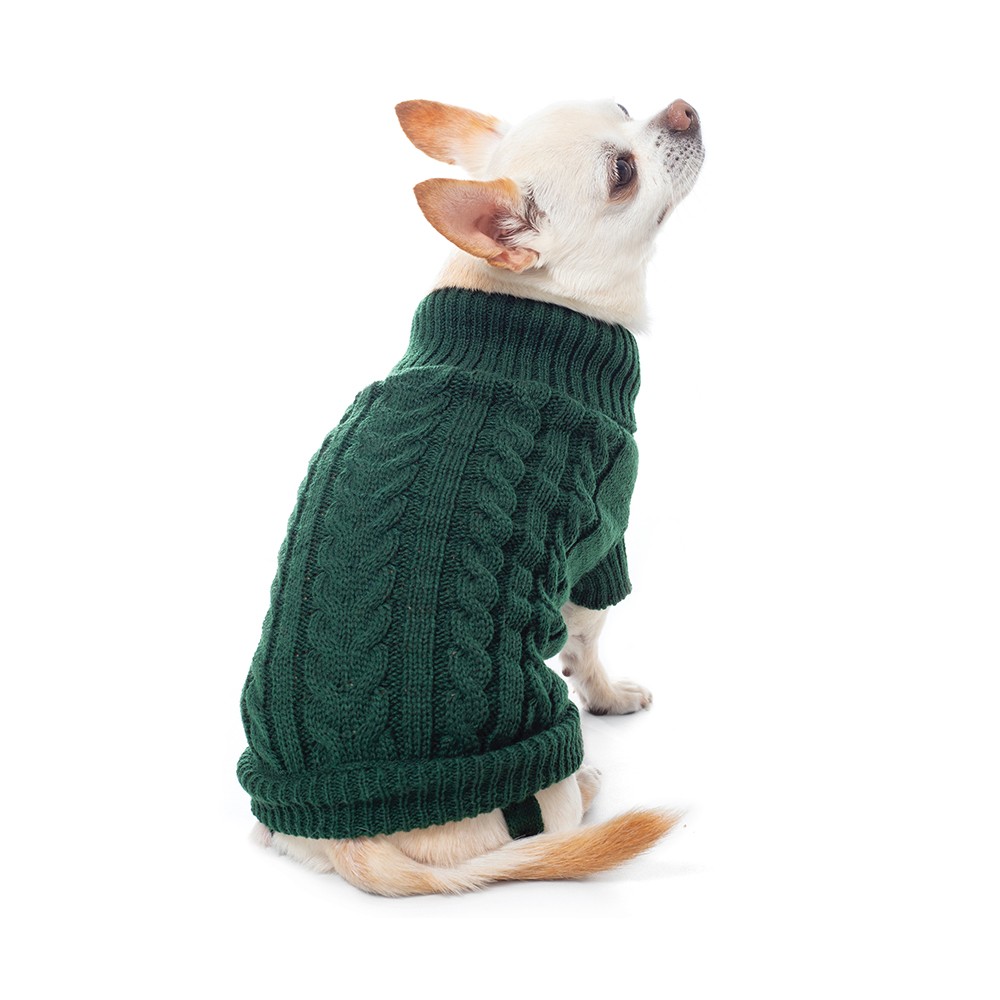 Свитер для собак GAMMA Тайга XL, зеленый, размер 40см