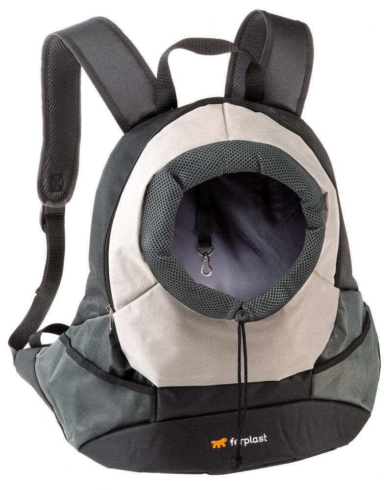 Рюкзак для собак FERPLAST Kangoo SM, серый (полиэстэр) 37х16х36,5см