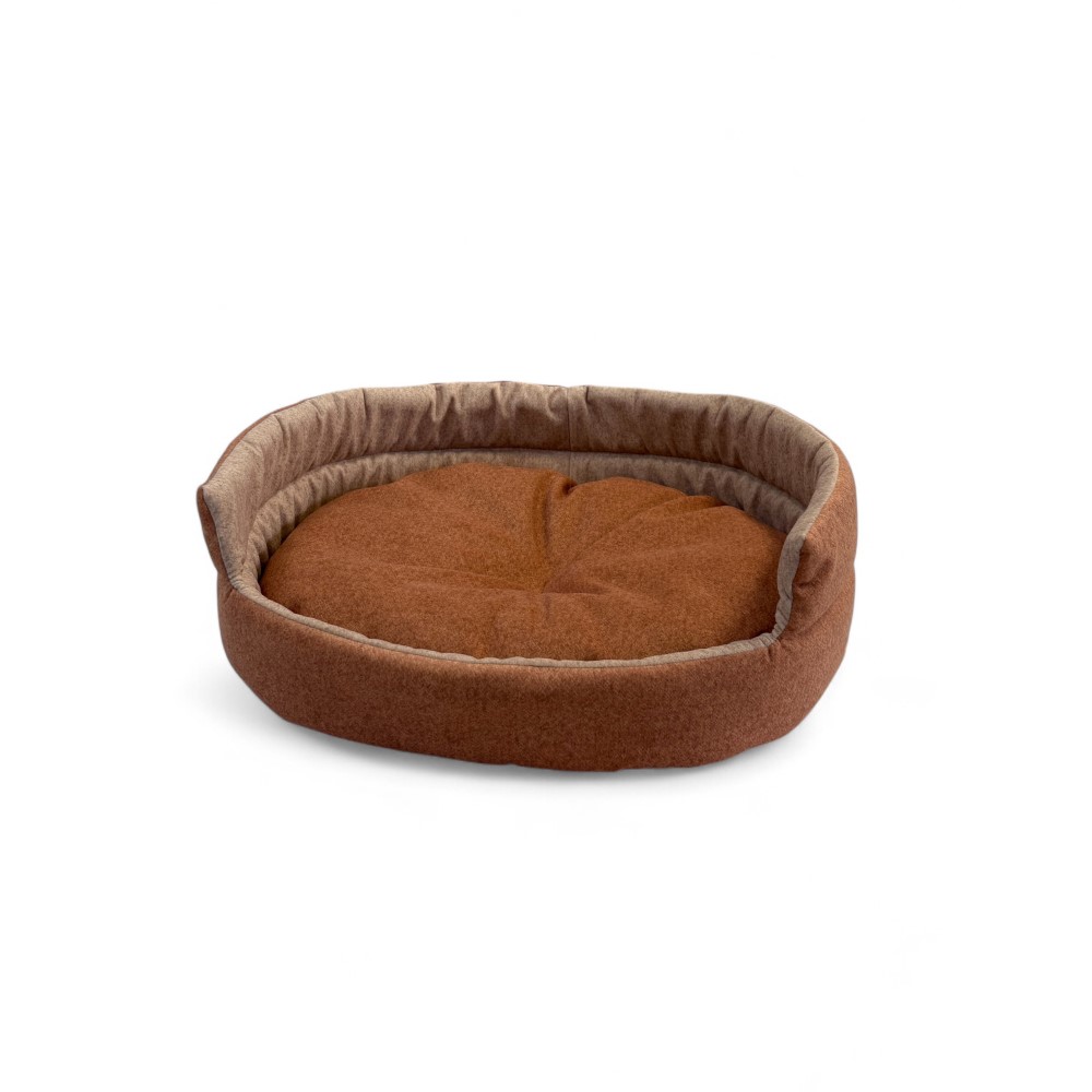 Лежак для животных Foxie Prime trend 50х42см овальный пыльно-розовый